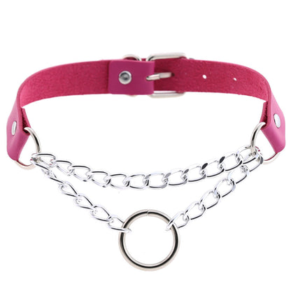 Chained Leather Collar / Choker