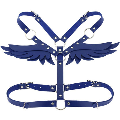 Angel Wings Leather Harness