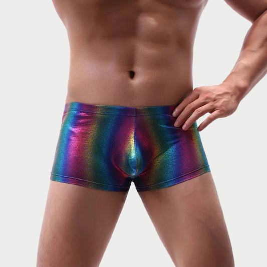 Holographic Rainbow Boxer Briefs