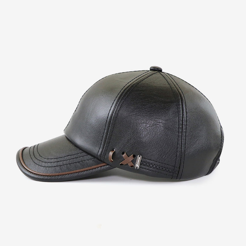 Leather Baseball Cap