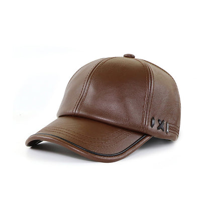 Leather Baseball Cap