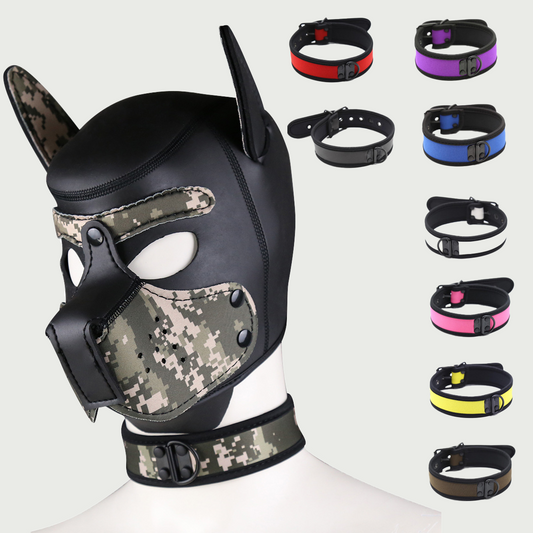 Coloured Adjustable Neck Collar