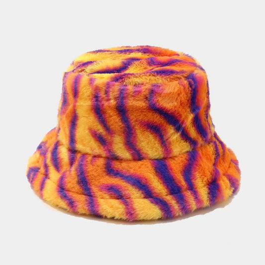 Fluffy Pattern Bucket Hat