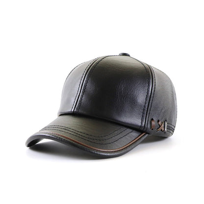 Leather Baseball Cap