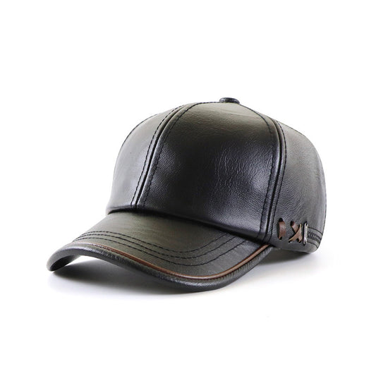 Leather Baseball Cap