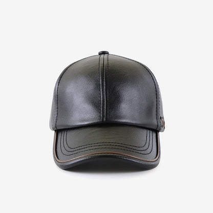 Leather Baseball Cap