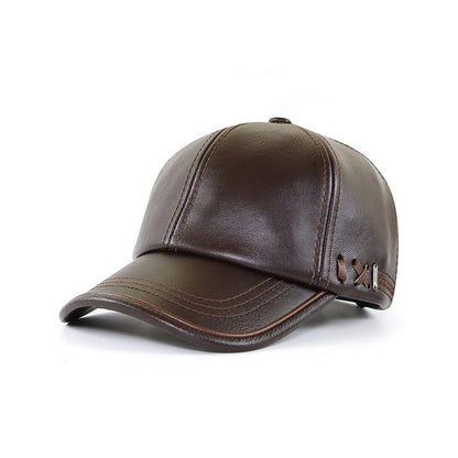 Leather Baseball Cap