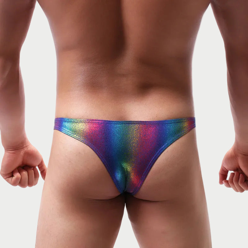 Holographic Rainbow Bikini Brief
