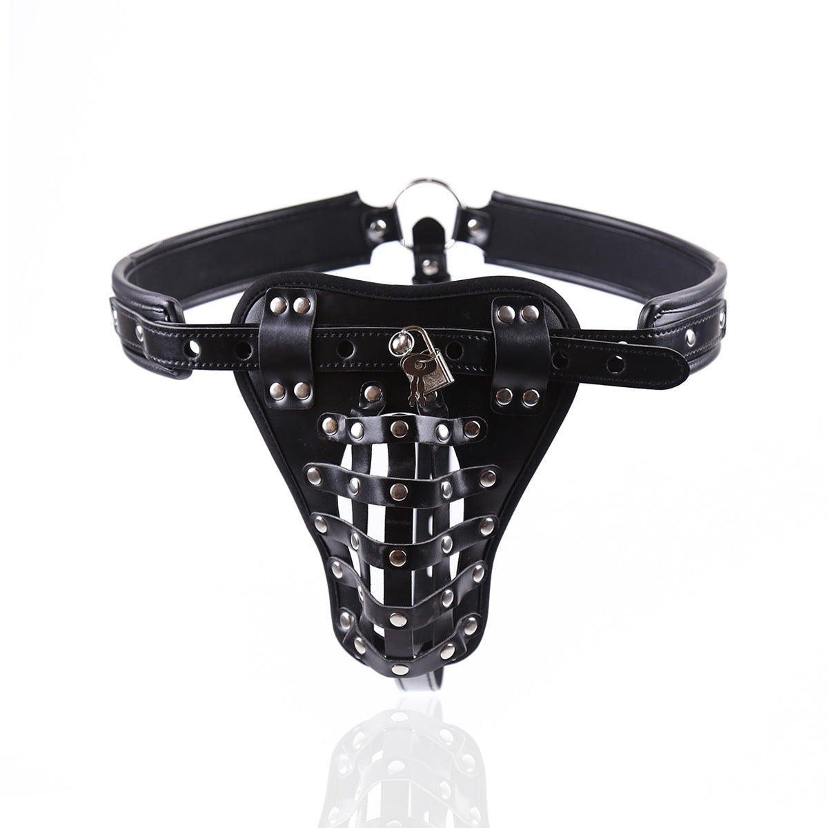 Leather Chastity Jockstrap