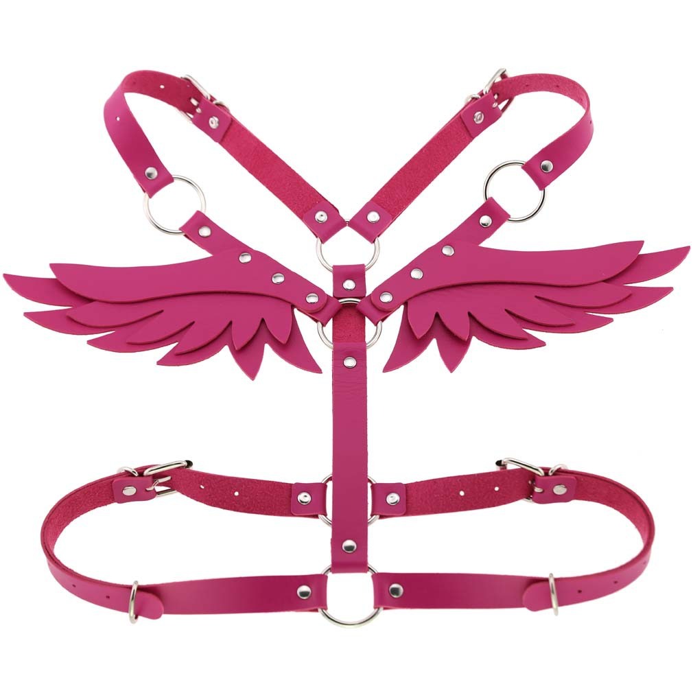 Angel Wings Leather Harness