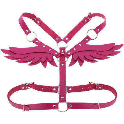 Angel Wings Leather Harness