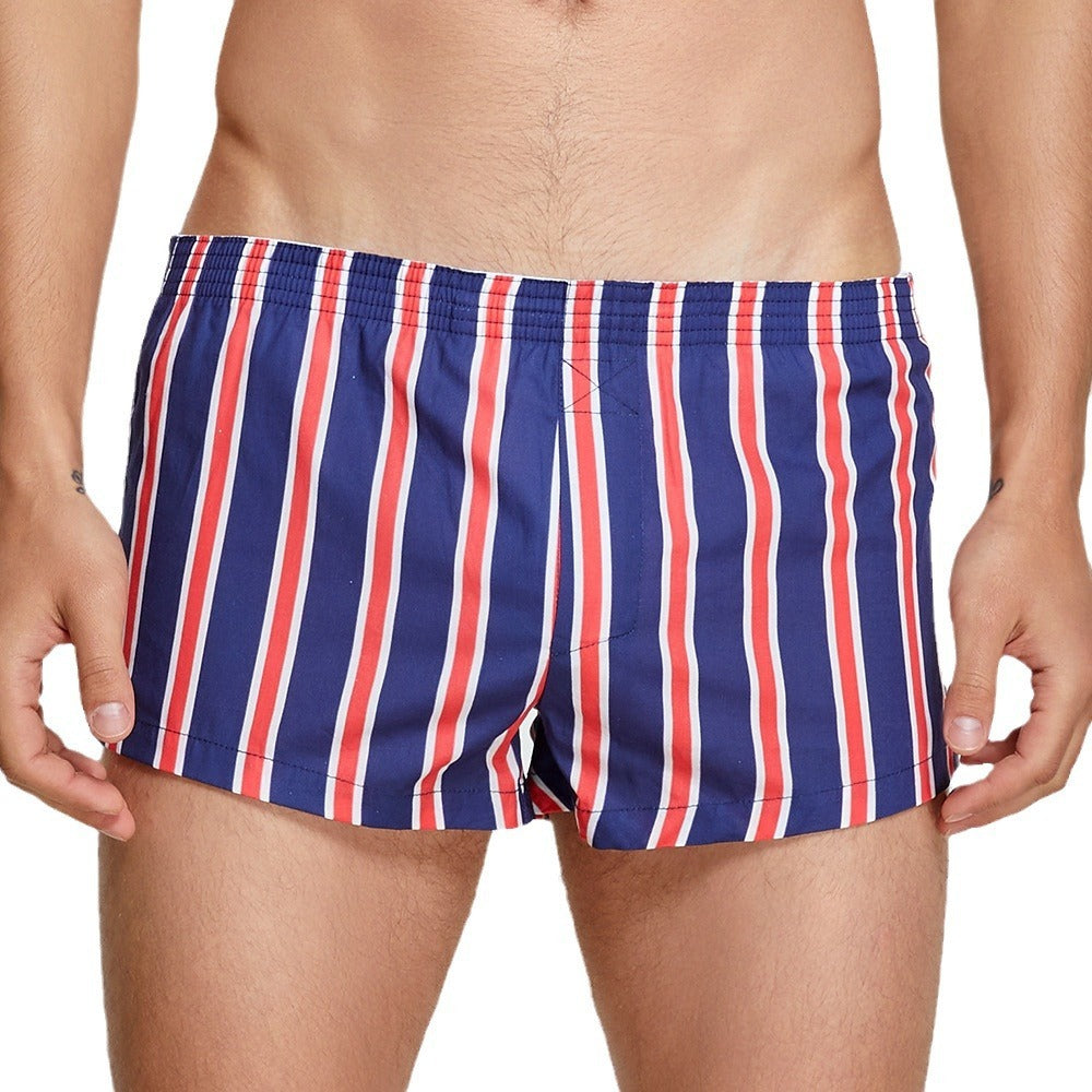 Striped Cotton Shorts