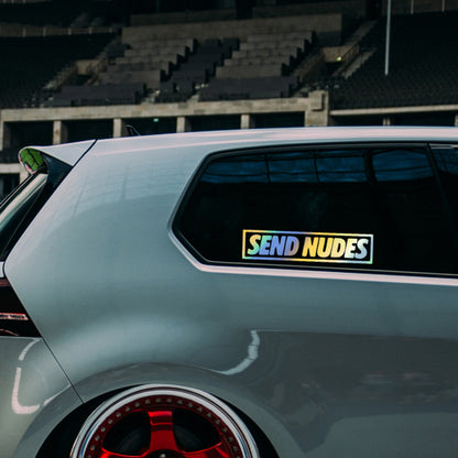 Send Nudes Car Sticker