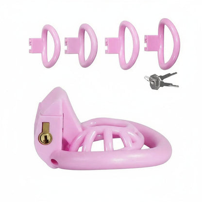 PushTech Chastity Cage With 4 Ring Sizes