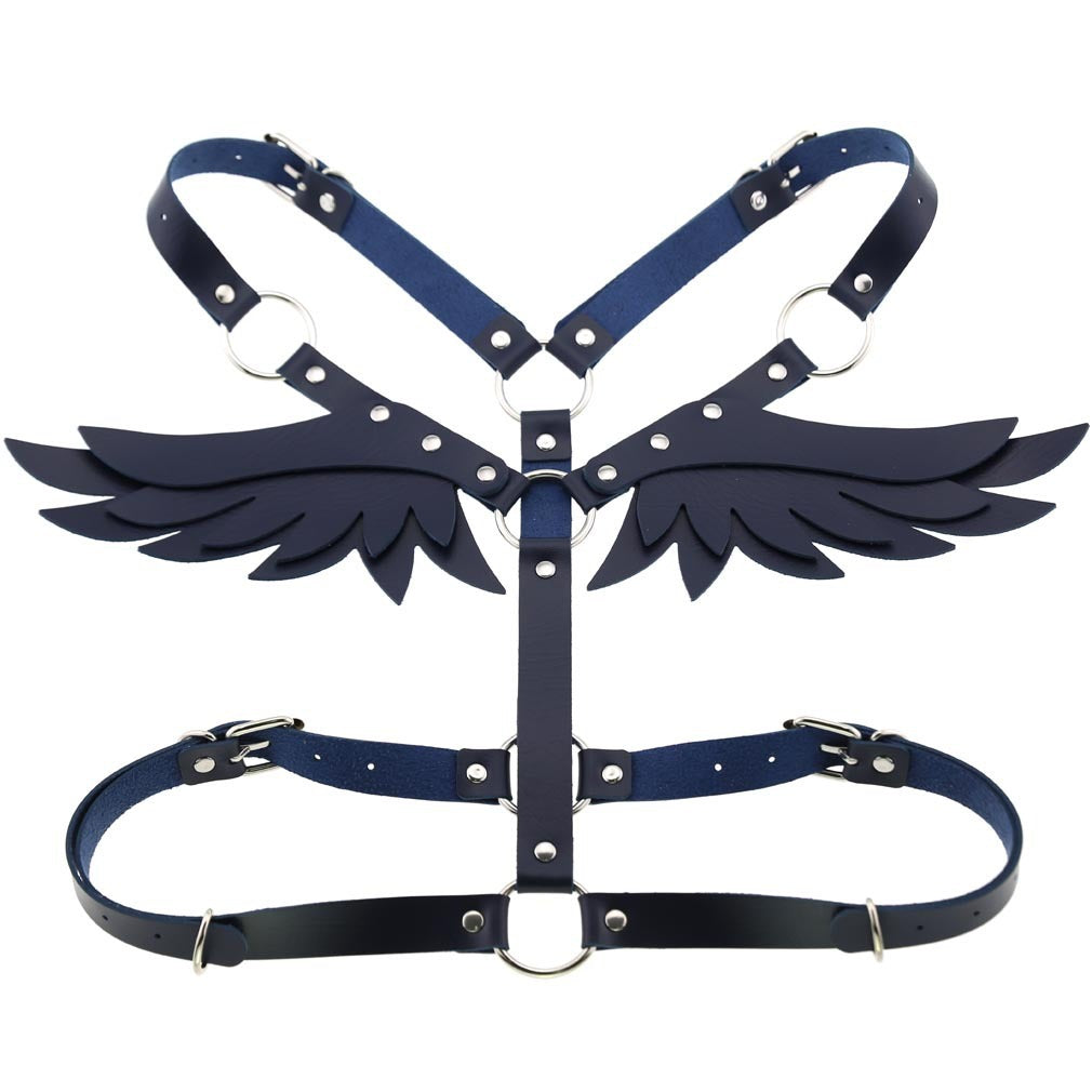 Angel Wings Leather Harness