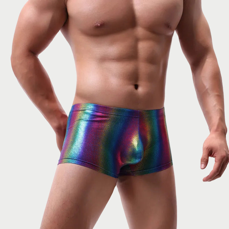 Holographic Rainbow Boxer Briefs