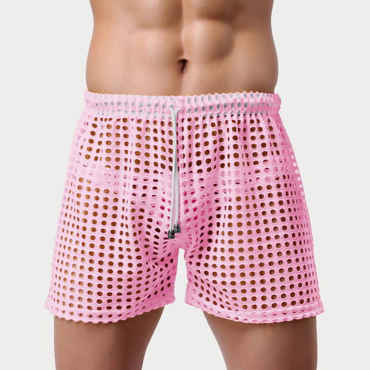 Loose Fishnet Mesh Shorts