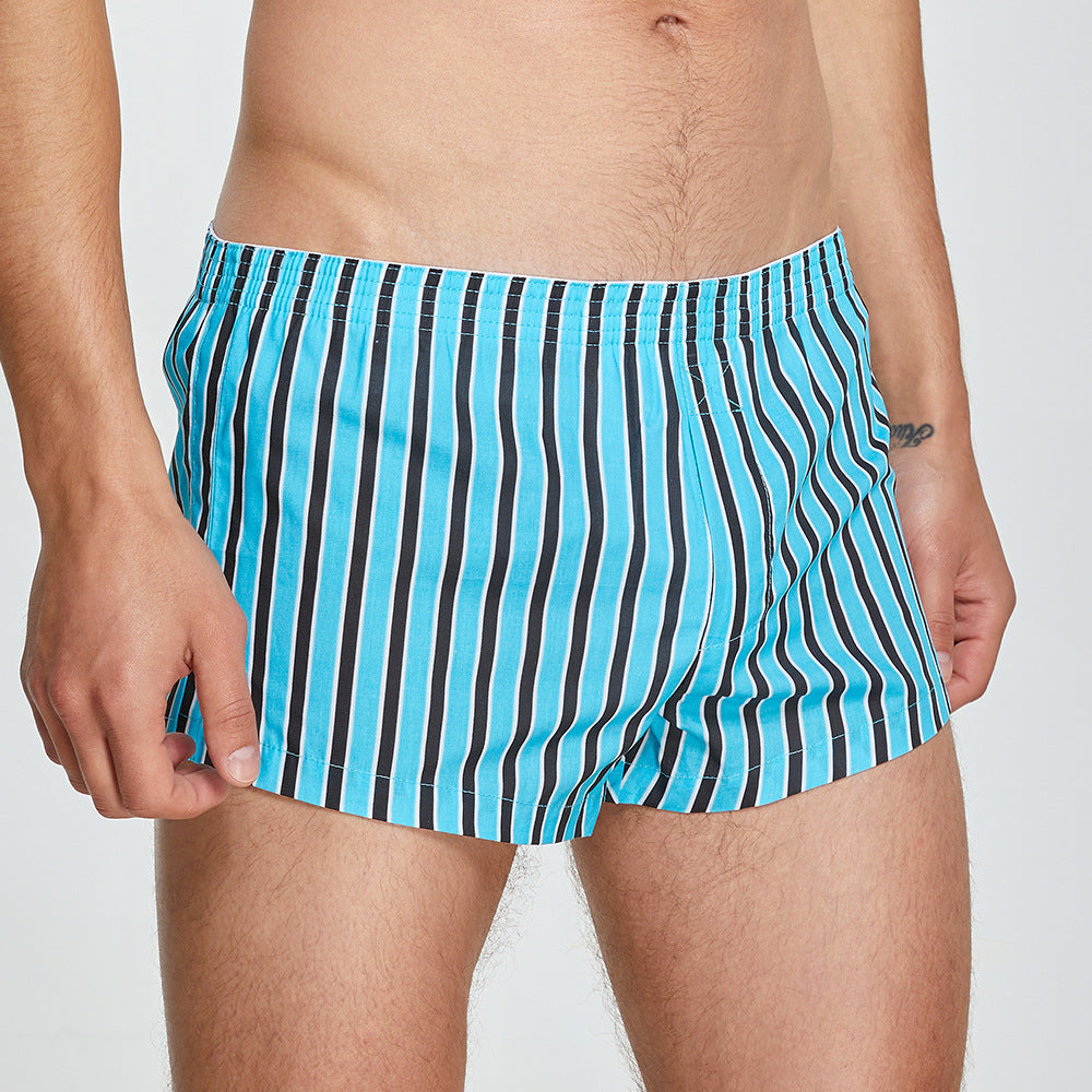 Striped Cotton Shorts