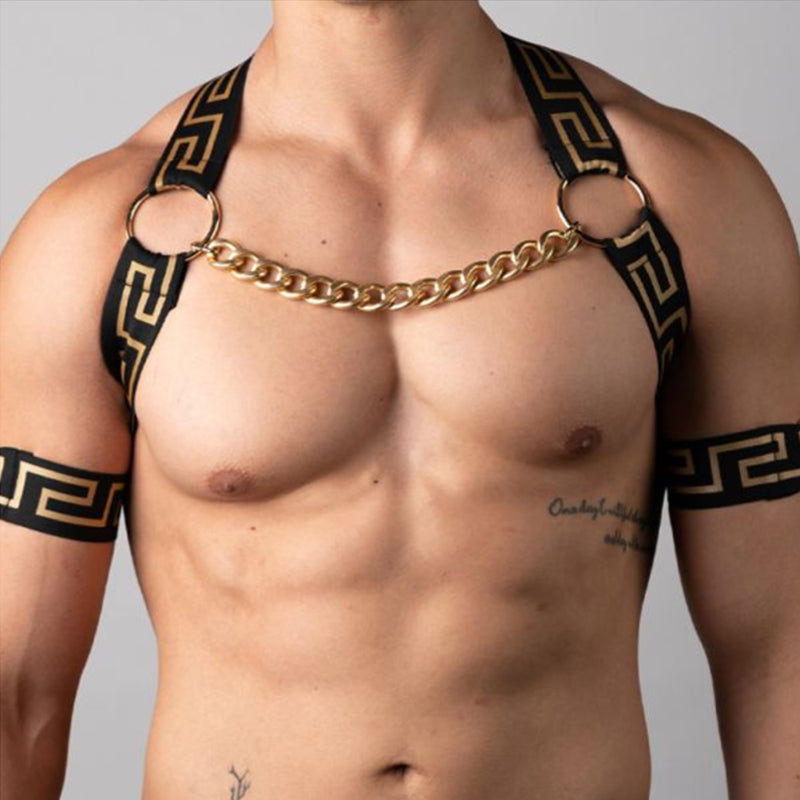 Elegant Gold Chain Elastic Harness