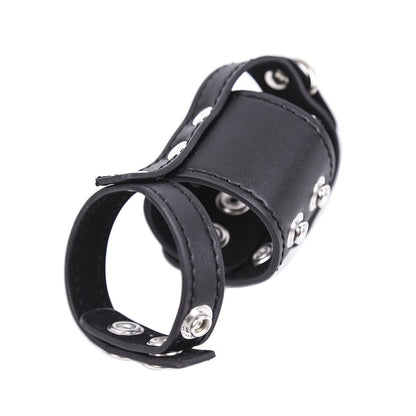 Leather Chastity Cage