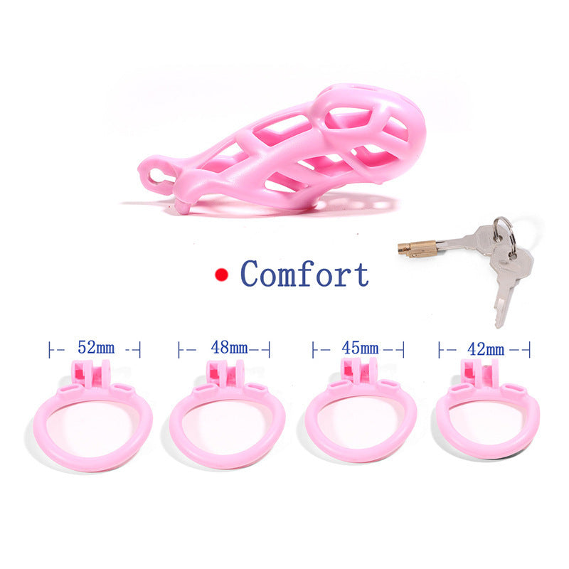 Breathable Mesh Chastity Cage With 4 Ring Sizes