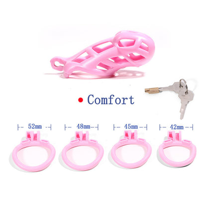 Breathable Mesh Chastity Cage With 4 Ring Sizes