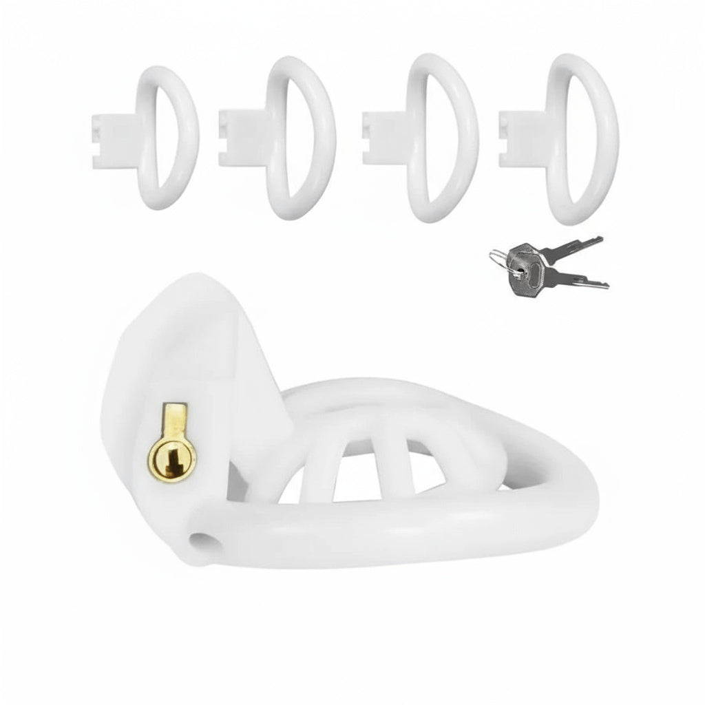 PushTech Chastity Cage With 4 Ring Sizes