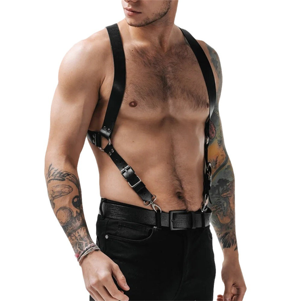 Adjustable Suspender Leather Harness