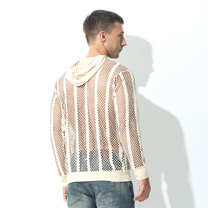 Netted Long Sleeve Hoodie