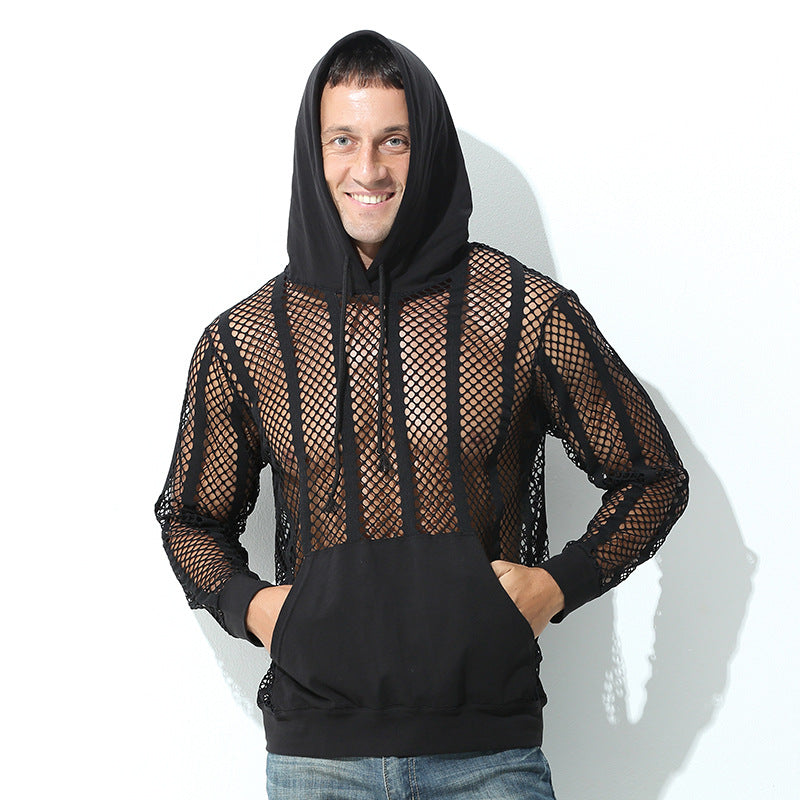 Netted Long Sleeve Hoodie