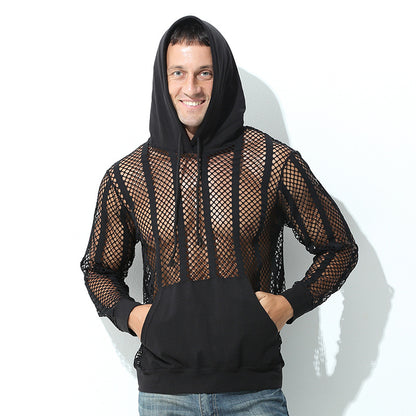 Netted Long Sleeve Hoodie