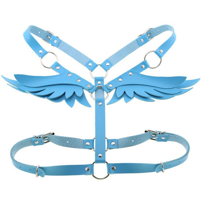 Angel Wings Leather Harness