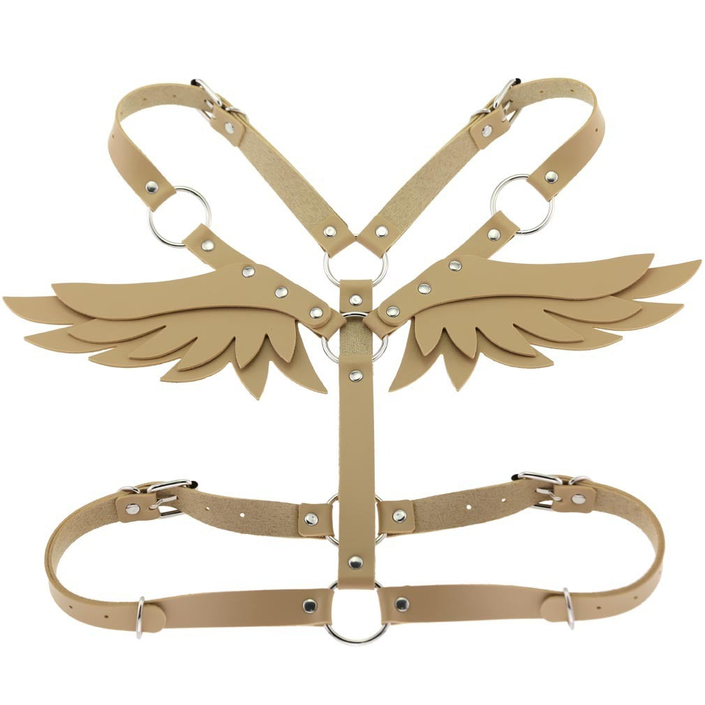 Angel Wings Leather Harness