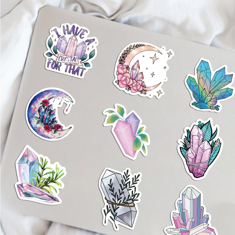 50 Dreamy Crystal Graffiti Stickers