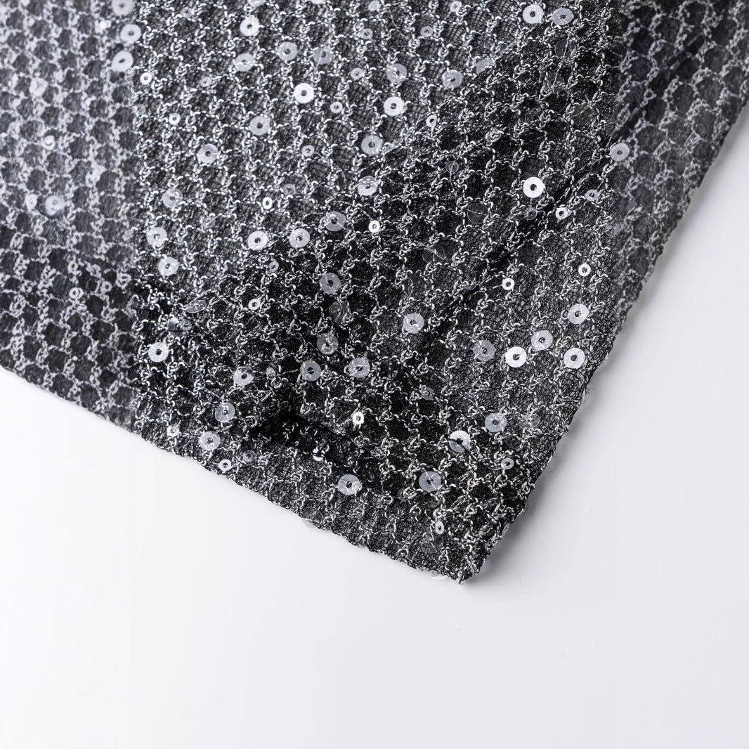 Sequin Mesh Tee