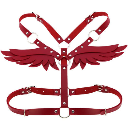 Angel Wings Leather Harness