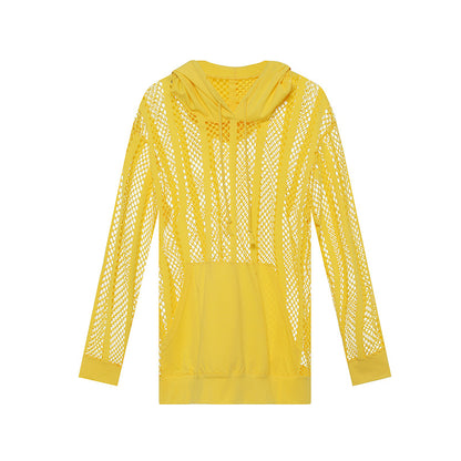 Netted Long Sleeve Hoodie