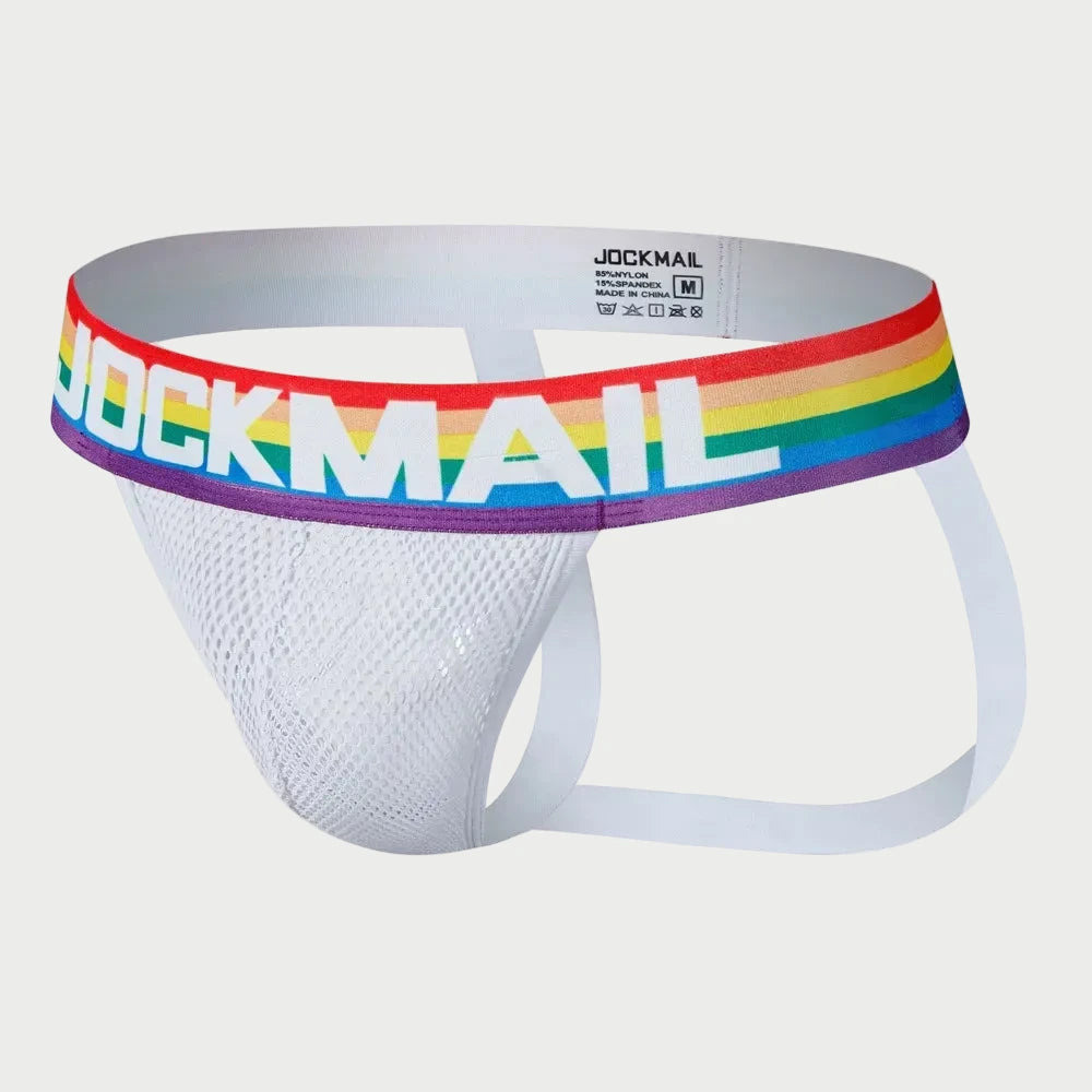 Pride Rainbow Mesh Jockstrap