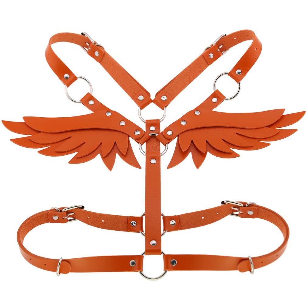 Angel Wings Leather Harness