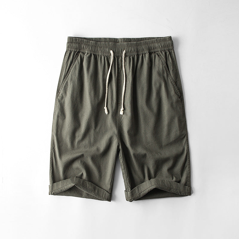 Rustic Breeze Linen Shorts