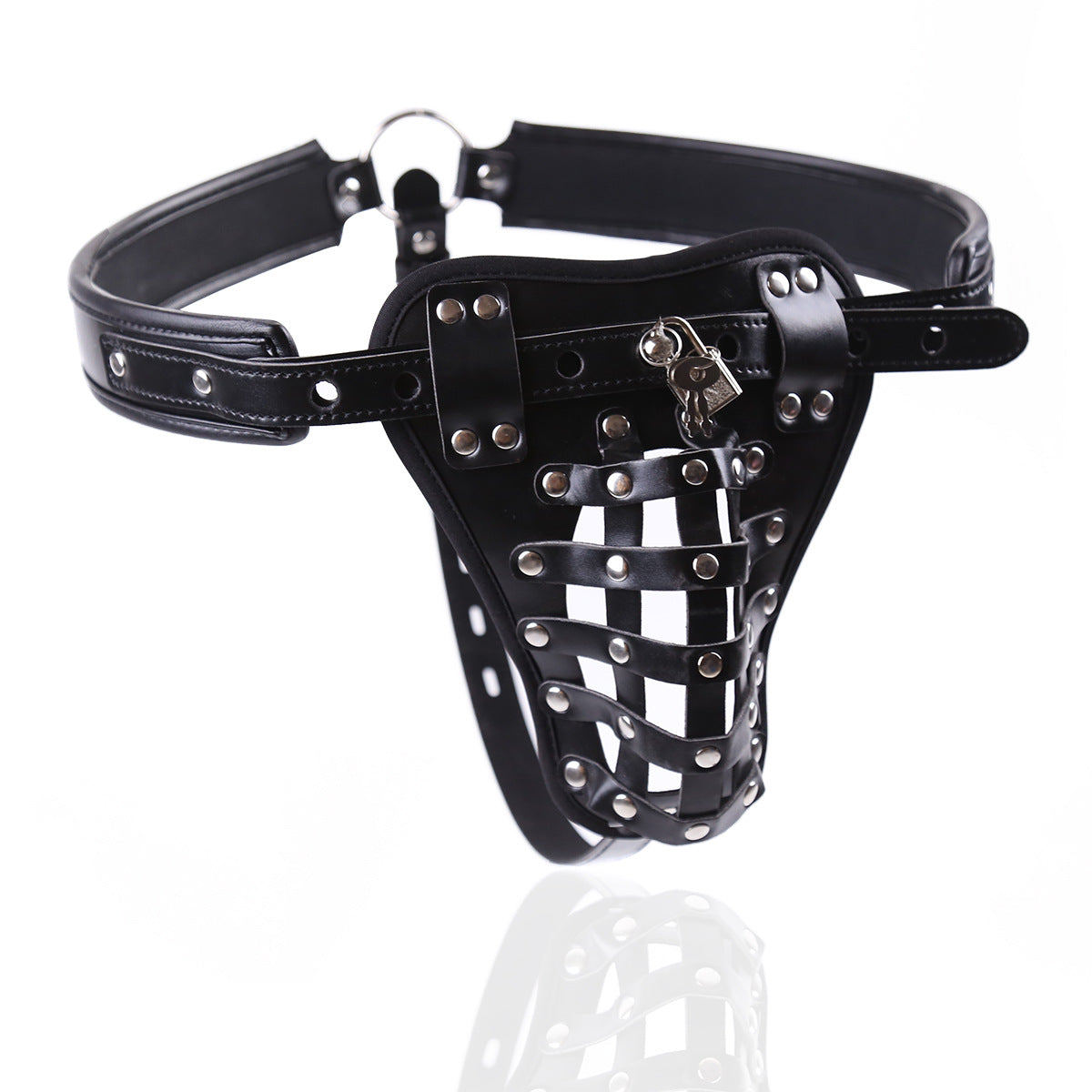 Leather Chastity Jockstrap