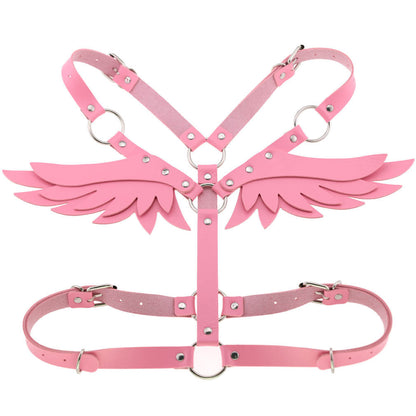 Angel Wings Leather Harness