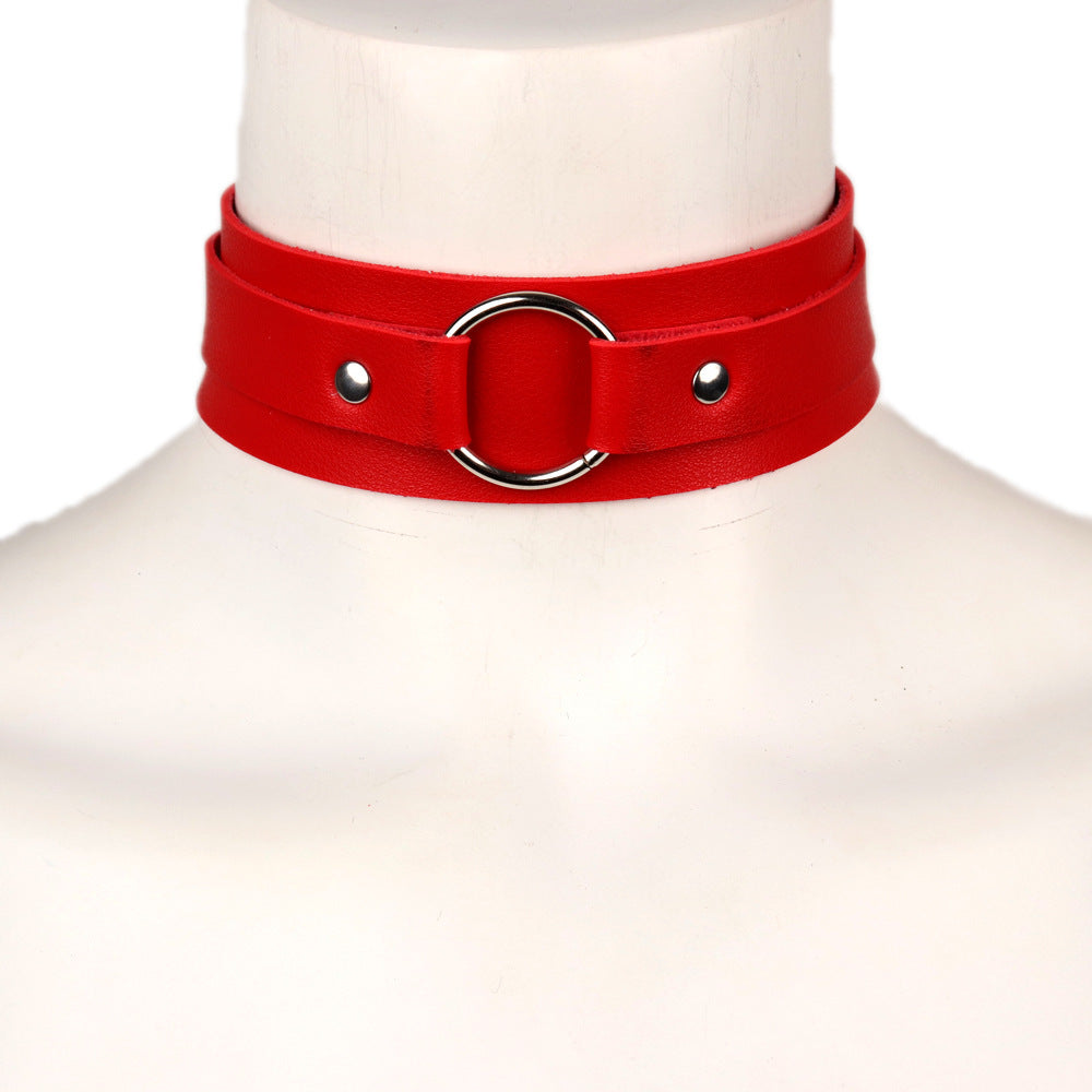 Leather O-Ring Collar / Choker