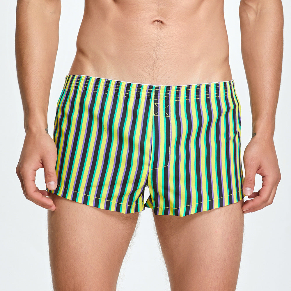 Striped Cotton Shorts