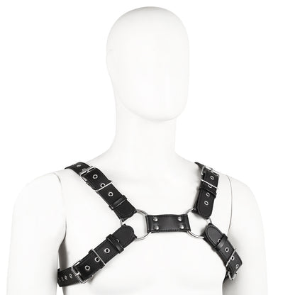 Buckle Strap Leather Chest Harness
