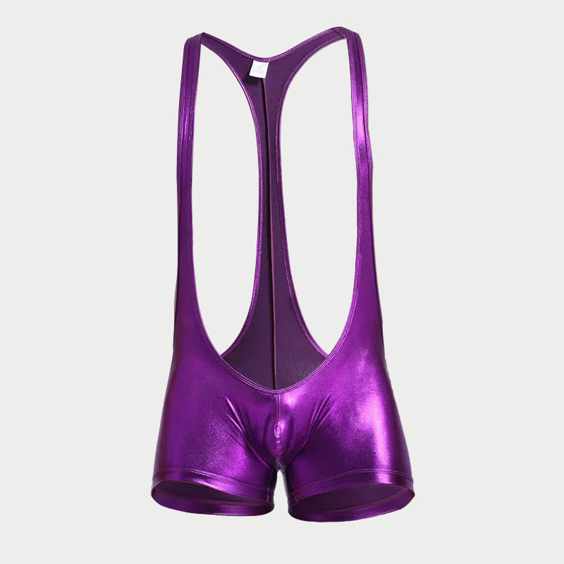 Metallic Glossy Wrestling Singlet