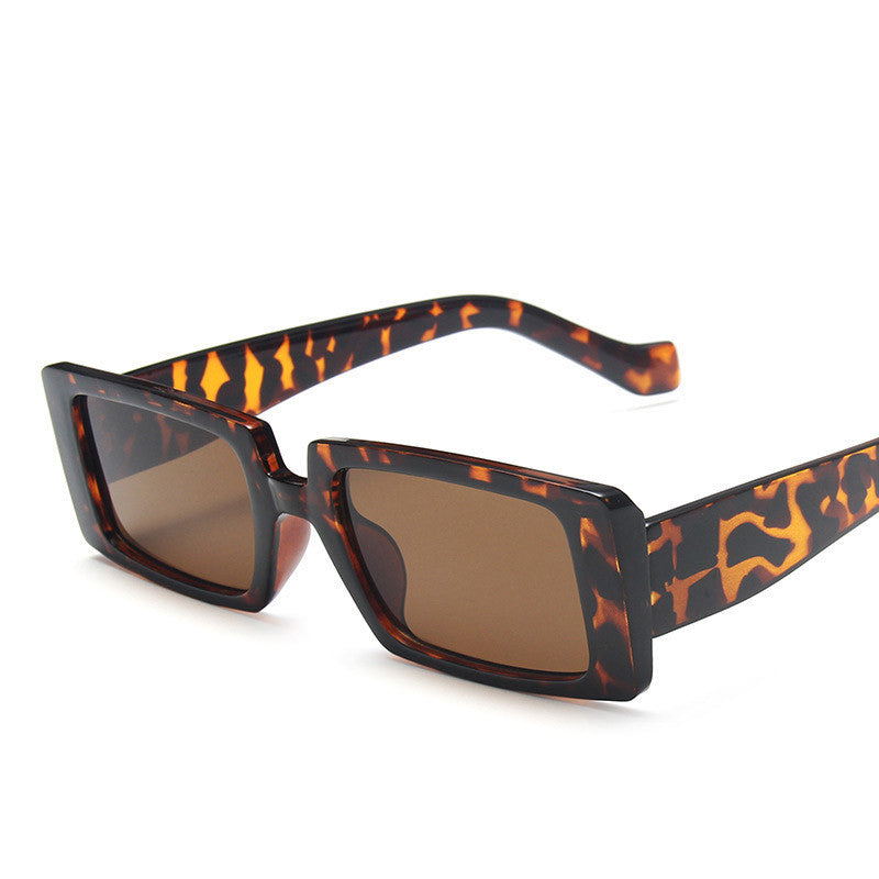 Retro Rectangle Frame Sunglasses