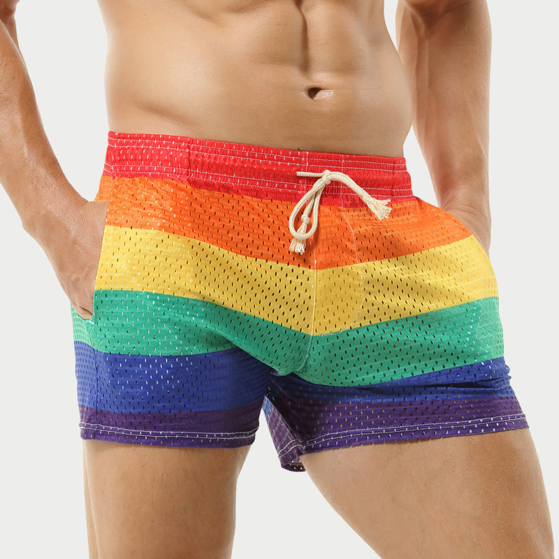 Rainbow Mesh Shorts