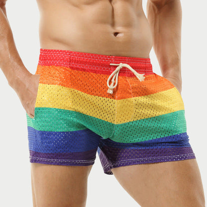 Rainbow Mesh Shorts