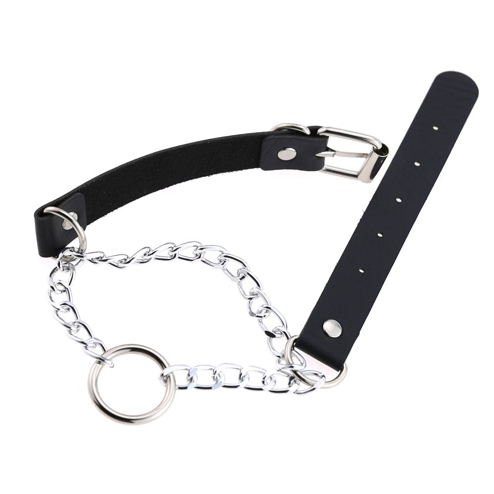 Chained Leather Collar / Choker